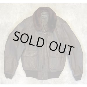 画像: 60'S アメリカ軍 US NAVY "G-1" 黒タグ MIL-J-7823C(WEP) レザー フライトジャケット ブラウン (VINTAGE) 