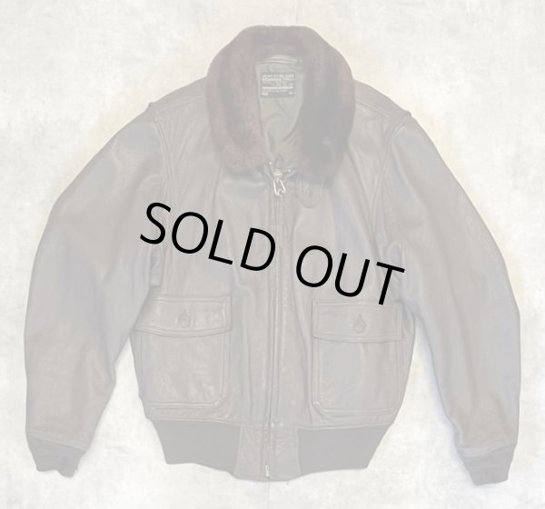 画像1: 60'S アメリカ軍 US NAVY "G-1" 黒タグ MIL-J-7823C(WEP) レザー フライトジャケット ブラウン (VINTAGE) 