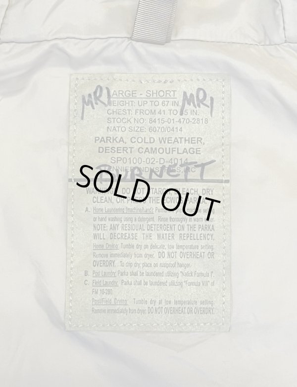 画像2: アメリカ軍 US ARMY ECWCS "GEN1後期モデル" GORE-TEX パーカー デザートカモ L-SHORT (VINTAGE)