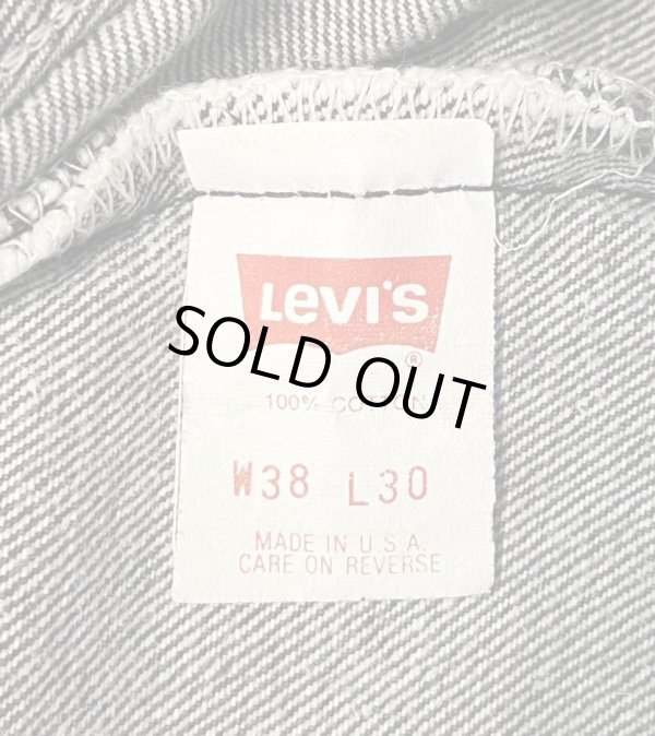 画像2: 90'S LEVIS 501 デニム 先染めブラック W38L30 USA製 (VINTAGE)