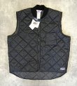 画像1: 80'S BIG SMITH 三角タグ キルティングベスト ブラック USA製 (DEADSTOCK)