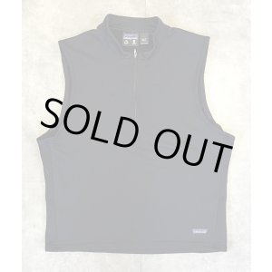 画像: 00'S PATAGONIA 裾ロゴ レギュレーター R1 ハーフジップベスト ブラック USA製 (VINTAGE)