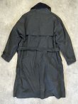 画像4: 80'S BARBOUR 3クレスト "TRENCH COAT" 旧タグ オイルド トレンチコート ネイビー イングランド製 (VINTAGE)