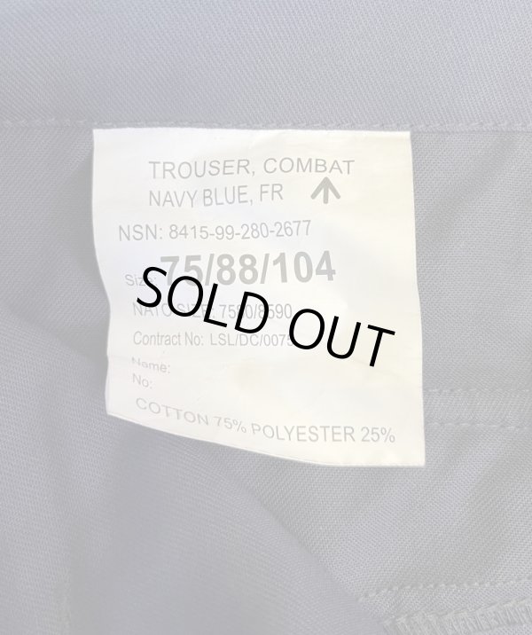 画像2: イギリス軍 ROYAL NAVY 斜めポケット カーゴパンツ ネイビー (DEADSTOCK)