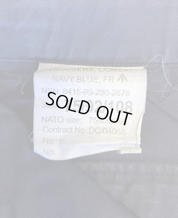 画像2: イギリス軍 ROYAL NAVY 斜めポケット カーゴパンツ ネイビー (VINTAGE)
