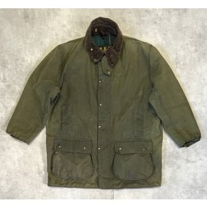 画像: 90'S BARBOUR 3クレスト "NORTHUMBRIA" 旧タグ 裏地ウール オイルドジャケット オリーブ イングランド製 (VINTAGE)