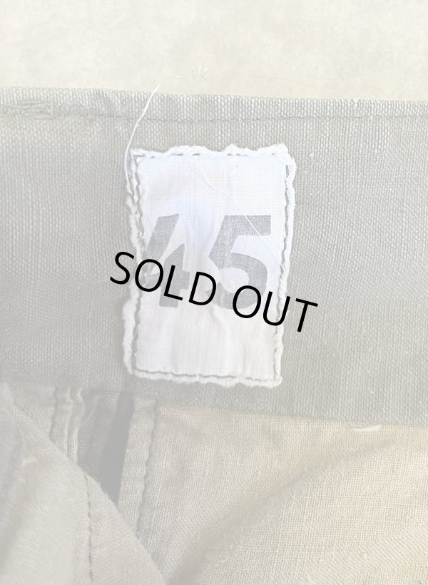 画像2: 50'S フランス軍 M47 フィールドパンツ 前期型 カーキ (VINTAGE)