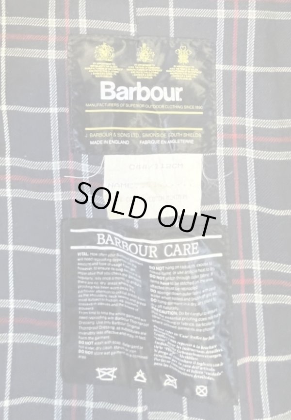 画像2: 80'S BARBOUR 3クレスト "TRENCH COAT" 旧タグ オイルド トレンチコート ネイビー イングランド製 (VINTAGE)