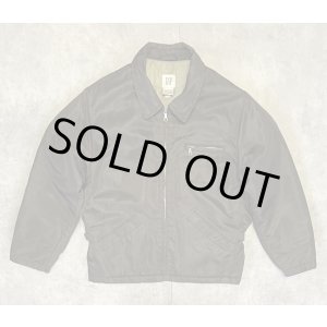 画像: 00'S GAP 旧タグ 裏地キルティング ナイロン ドリズラージャケット ダークブラウン (VINTAGE)