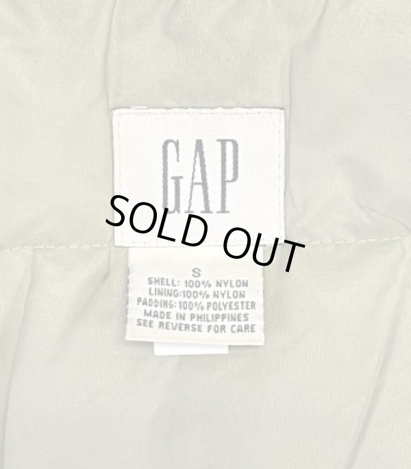画像2: 00'S GAP 旧タグ 裏地キルティング ナイロン ドリズラージャケット ダークブラウン (VINTAGE)