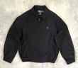 画像1: 90'S RALPH LAUREN チンスト付き ドリズラージャケット ブラック (VINTAGE)