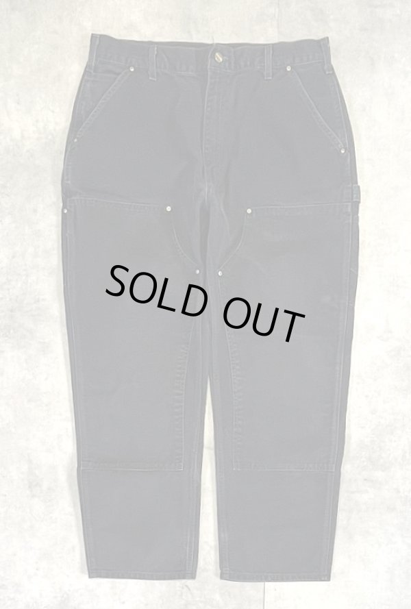 画像1: CARHARTT ダブルニー ダック ペインターパンツ ブラック W38L30 (VINTAGE)