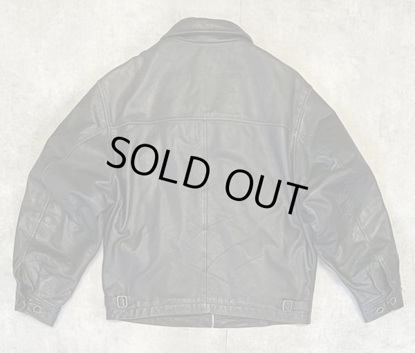 画像5: 00'S GAP 旧タグ 裏地キルティング レザー ドリズラージャケット ブラック (VINTAGE)