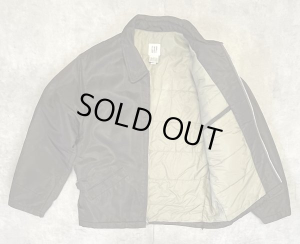 画像3: 00'S GAP 旧タグ 裏地キルティング ナイロン ドリズラージャケット ダークブラウン (VINTAGE)