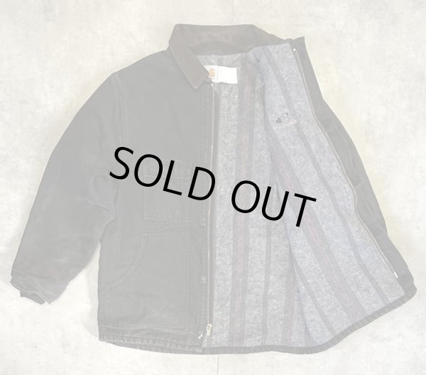 画像3: 80'S CARHARTT "TRADITIONAL COAT" 裏地ブランケット ダックジャケット ブラック USA製 (VINTAGE)