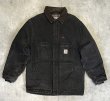 画像1: 80'S CARHARTT "TRADITIONAL COAT" 裏地ブランケット ダックジャケット ブラック USA製 (VINTAGE)