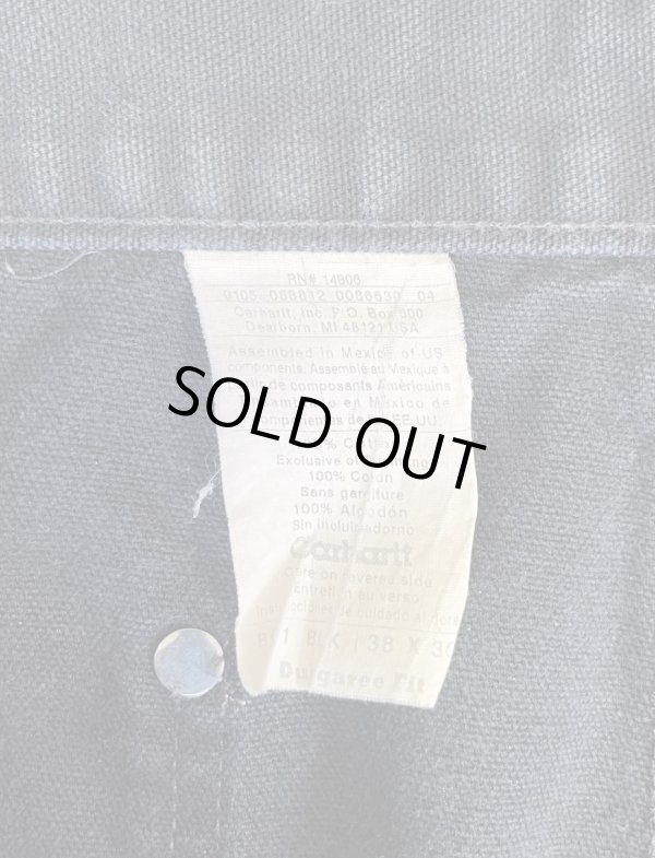 画像2: CARHARTT ダブルニー ダック ペインターパンツ ブラック W38L30 (VINTAGE)