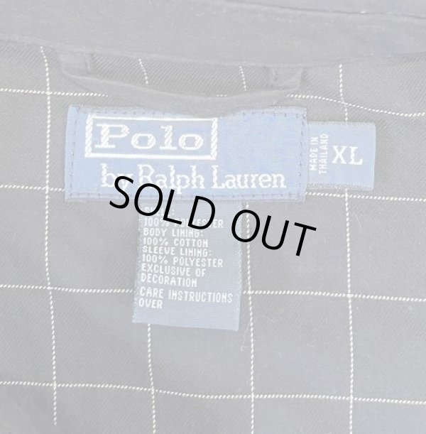 画像2: 90'S RALPH LAUREN チンスト付き ドリズラージャケット ブラック (VINTAGE)