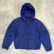 画像1: 90'S RALPH LAUREN チンスト付き フード付き 裏地フリース ドリズラージャケット ダークブルー (VINTAGE)