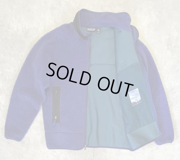 画像4: 90'S PATAGONIA 初期レトロX 裏地P.E.F フリースジャケット パープルブルー USA製 (VINTAGE)