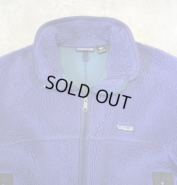画像3: 90'S PATAGONIA 初期レトロX 裏地P.E.F フリースジャケット パープルブルー USA製 (VINTAGE)