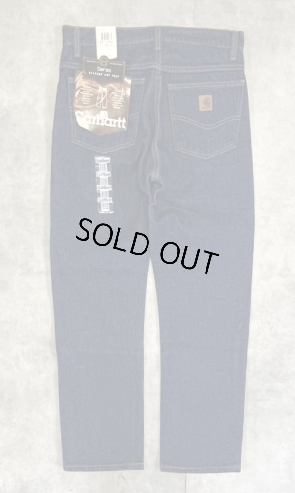 画像1: 00'S CARHARTT デニム ジーンズ インディゴ W31L30 USA製 (DEADSTOCK)