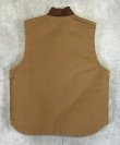 画像5: CARHARTT 裏地キルティング ダックベスト ブラウン メキシコ製 (DEADSTOCK)