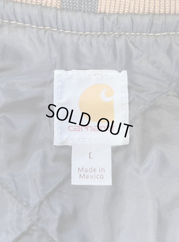 画像2: CARHARTT 裏地キルティング ダックベスト ブラウン メキシコ製 (DEADSTOCK)