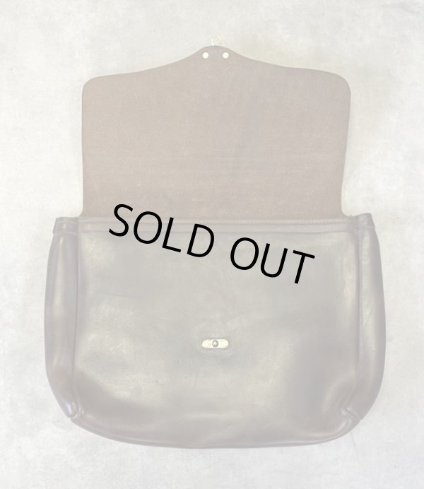 画像2: FERNAND LEATHER "HORIZONTAL LATCH CLUTCH BAG" レザー クラッチバッグ ブラウン USA製 (VINTAGE)