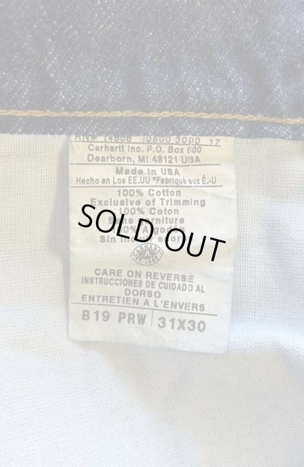 画像2: 00'S CARHARTT デニム ジーンズ インディゴ W31L30 USA製 (DEADSTOCK)
