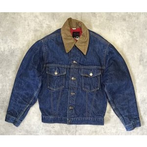 画像: 70'S ROEBUCKS 裏地キルティング 耳付きデニムジャケット インディゴ (VINTAGE)