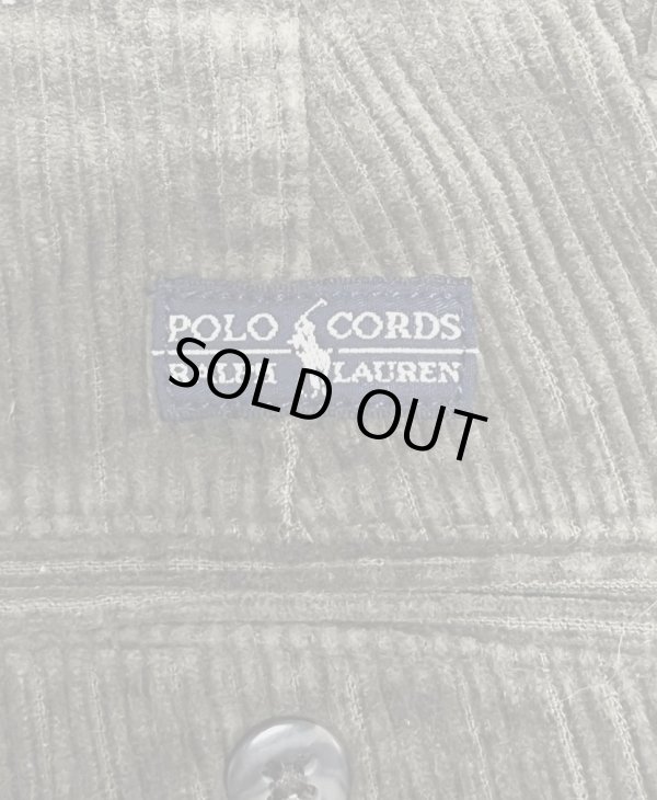 画像4: 90'S RALPH LAUREN "ANDREW PANT" ツープリーツ 太畝コーデュロイパンツ ダークオリーブ (VINTAGE)