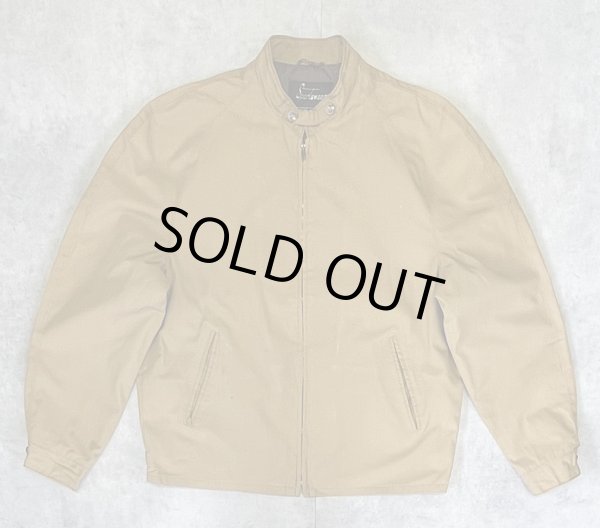 画像1: 70'S SEARS チンスト付き スタンドカラー ドリズラージャケット TALONジップ ライトブラウン (VINTAGE)