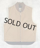 画像: CARHARTT 裏地キルティング ダックベスト ブラウン メキシコ製 (DEADSTOCK)