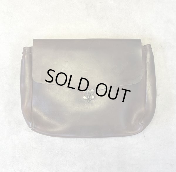 画像1: FERNAND LEATHER "HORIZONTAL LATCH CLUTCH BAG" レザー クラッチバッグ ブラウン USA製 (VINTAGE)