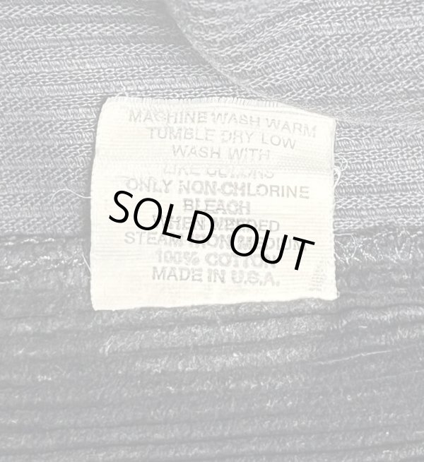 画像3: 90'S RALPH LAUREN "ボックスロゴ" ツープリーツ 太畝コーデュロイパンツ ブラック USA製 (VINTAGE)