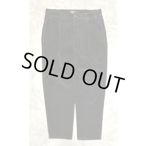 画像: 90'S RALPH LAUREN "ボックスロゴ" ツープリーツ 太畝コーデュロイパンツ ブラック USA製 (VINTAGE)