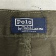 画像2: 90'S RALPH LAUREN "ボックスロゴ" ツープリーツ チノパンツ オリーブ USA製 (VINTAGE)