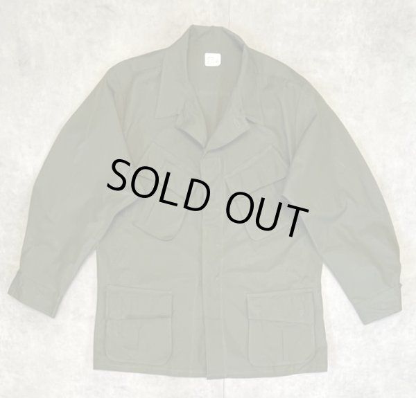 画像1: 60'S アメリカ軍 US ARMY "JUNGLE FATIGUE" リップストップ ファティーグジャケット L-SHORT (DEADSTOCK)