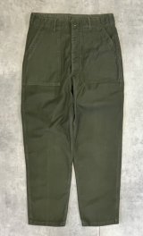 画像: 70'S アメリカ軍 US ARMY "OG107" コットンサテン ベイカーパンツ ミリタリーグリーン (VINTAGE)