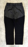 画像4: KENYON サイドジップ付き フリースxナイロン パンツ ブラック USA製 (VINTAGE)