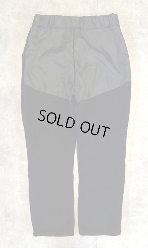 画像4: KENYON サイドジップ付き フリースxナイロン パンツ ブラック USA製 (VINTAGE)