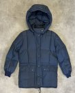 画像1: 80'S EDDIE BAUER "KARAKORAM" 黒タグ フード付き ダウンジャケット ネイビー (VINTAGE)