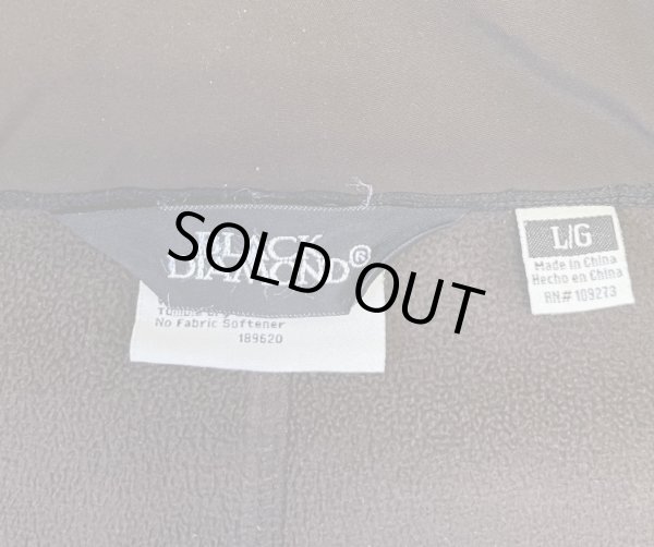 画像2: BLACK DIAMOND 裏地マイクロフリース ソフトシェルジャケット ブラウン/ブラック (VINTAGE)