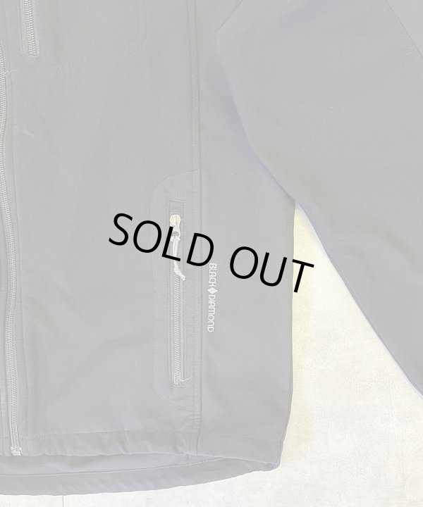 画像4: BLACK DIAMOND 裏地マイクロフリース ソフトシェルジャケット ブラック (VINTAGE)