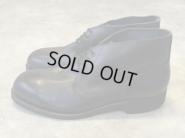 画像2: 80'S アメリカ軍 US NAVY "ADDISON SHOE CO製" スチールトゥ レザー チャッカブーツ ブラック (DEADSTOCK)