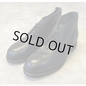 画像: 80'S アメリカ軍 US NAVY "ADDISON SHOE CO製" スチールトゥ レザー チャッカブーツ ブラック (DEADSTOCK)