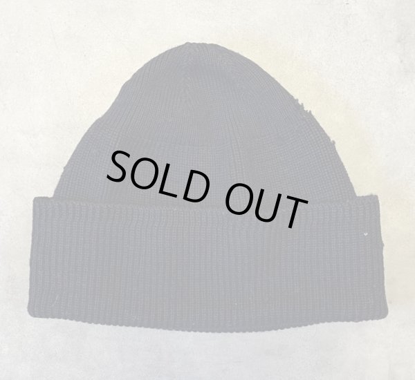 画像4: 70'S アメリカ軍 US NAVY ウール100% ワッチキャップ ダークネイビー (VINTAGE) 