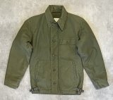 画像: 80'S アメリカ軍 US NAVY "A-2" デッキジャケット ミリタリーグリーン (VINTAGE)