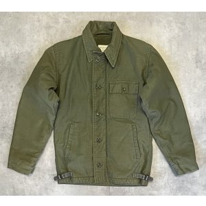 画像: 80'S アメリカ軍 US NAVY "A-2" デッキジャケット ミリタリーグリーン (VINTAGE)